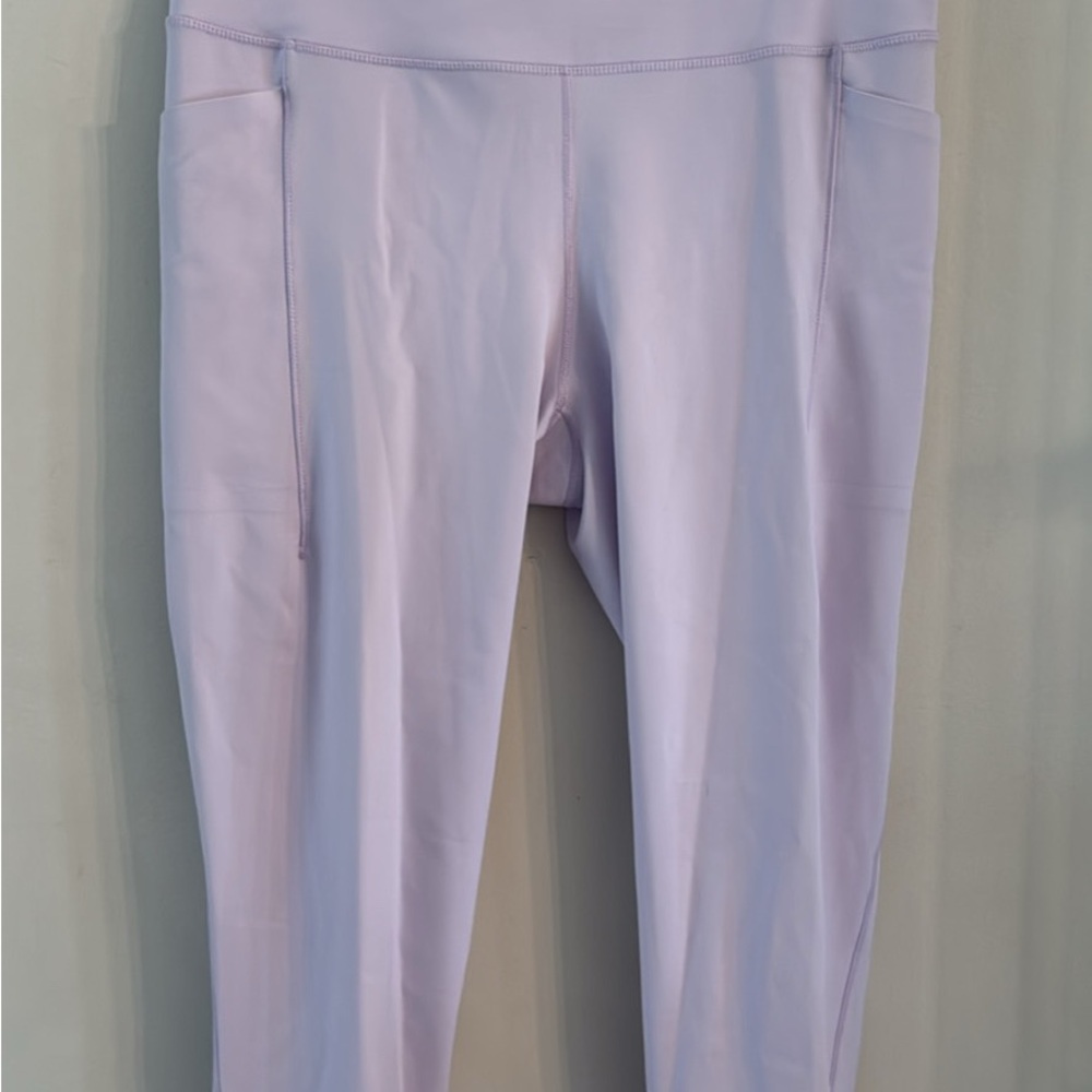 CALIA by Carrie Underwood Purple Leggings with Wide Waistband and Smooth Texture
